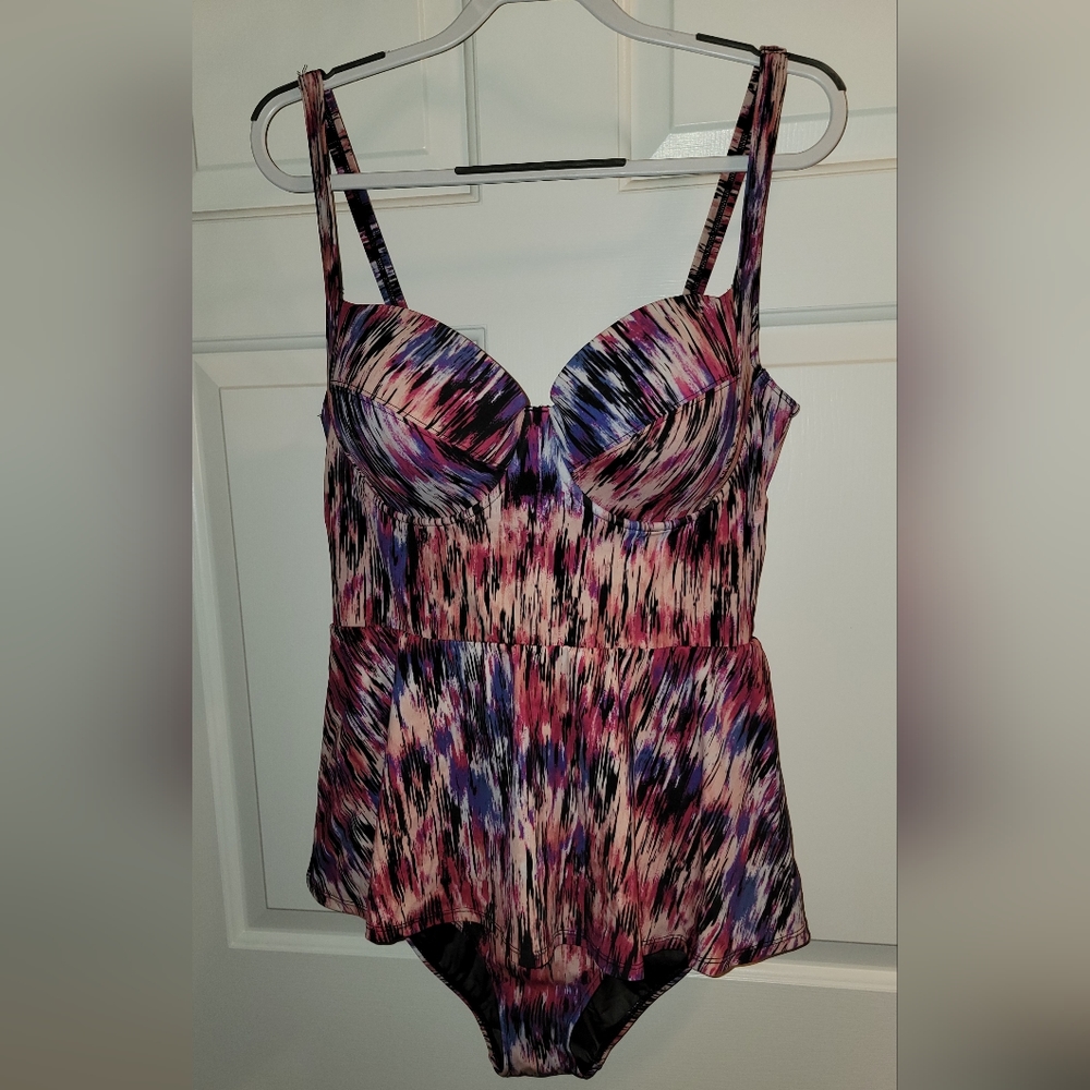 Torrid One Piece Peplum Swimsuit